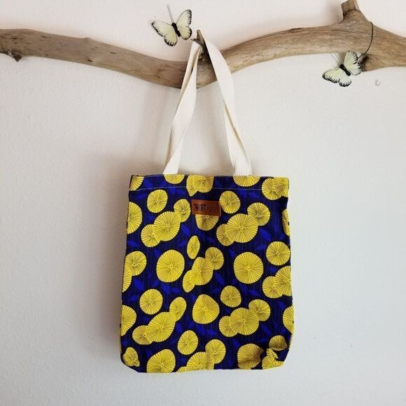 Mod print tote bag hand made in thailand - Picture 1 of 2